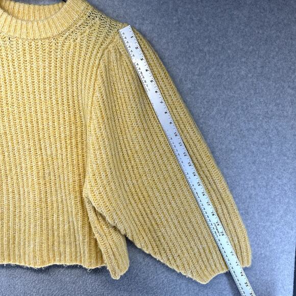 Topshop Womens Knit Sweater Size Small (US 4-6) Yellow Cute - Picture 5 of 7